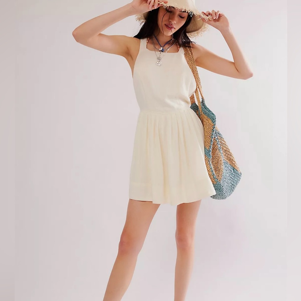 Free People Ivory Mini Dress